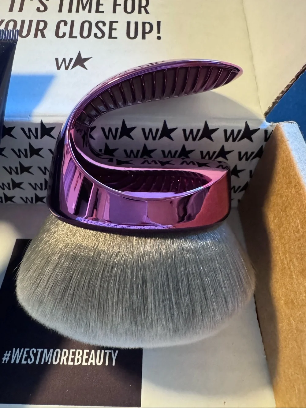 Westmore Beauty Body Coverage Perfector and purple brush- natural radiance tint
